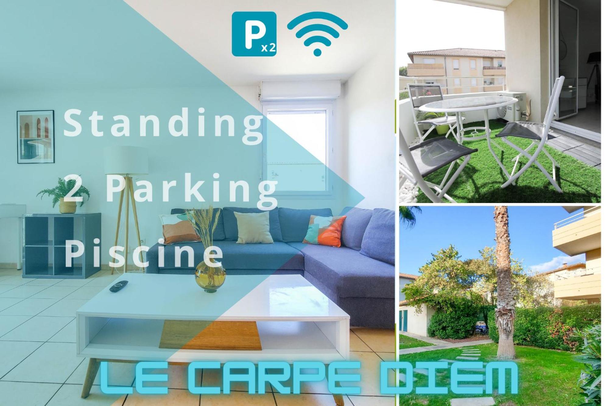 *Le Carpe Diem, Appartement 2 Chambres, Piscine, 2 Parking, Clim* Montpellier Kültér fotó